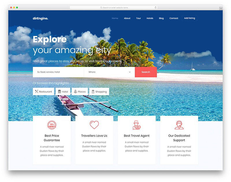 thiết kế website du lịch đẹp
