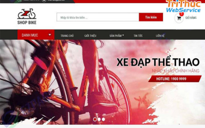 Thiết kế website bán xe đạp độc đáo chuyên nghiệp