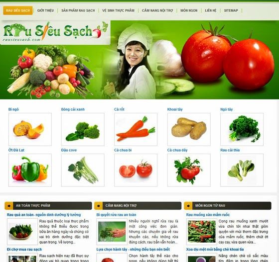 website bán nông sản